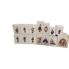 Hallmark Keepsake Ornament Santa Bundle of 28 Woodland Santa Santa's Visit picture