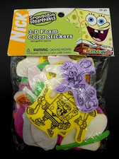 2004 SpongeBob SquarePants 3D Foam Stickers 50 Pc Sealed Vintage Nickelodeon picture