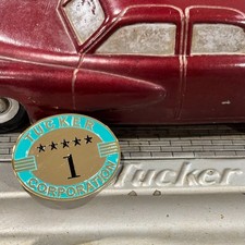 Reproduction TURQUOISE Tucker Corporation Employee Badge 1948 Car Preston Tucker picture