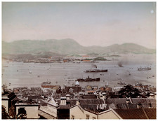 China, Hong Kong Vintage Print.  Albumen print 28x21.5 Circa 1880 <di picture