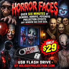 HOLIDAY PROJECTION - HORROR FACES — THE ULTIMATE HALLOWEEN WINDOW PROJECTION picture