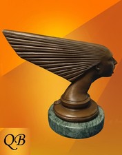 ART DECO BRONZE FIGURINE VICTOIRE SCULPTURE  FRENCH SPIRIT OF THE WIND FIGURE picture