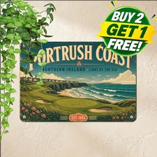 Historic Seaside Golf Links Championship Metal Tin Sign Clubhouse Decor picture