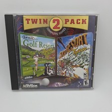 Golf Resort Tycoon & Ski Resort Tycoon Twin Pack PC Cd Rom Vintage Computer  picture