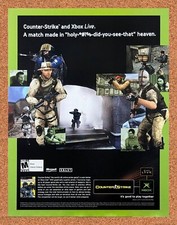 2003 Counter-Strike Xbox Live Original Advertisement / Retro Promo v2 picture