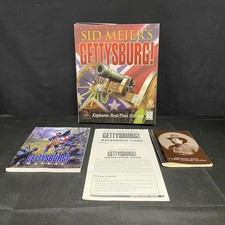 Sid Meier's Gettysburg Big Box PC Game Original Box W Manuals Game Not Included picture