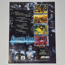Shadow Man PlayStation 1 PS1 N64 PC Between Worlds Print Ad/Poster picture