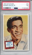 1957 Topps Hit Stars Sammy Davis Jr RC #83 PSA 7 NM Rookie * HOF * Rat Pack picture