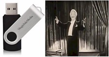 Magic Magicians Conjuring Tricks Sleight of Hand - 135 Old Footage Films on USB picture