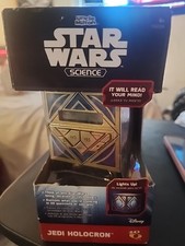 Disney Star Wars Science Jedi Holocron 20 Questions Game Uncle Milton Box Damage picture