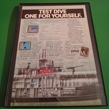 Sub Battle Epyx Computer Game Framed Print Ad 1987 8.5x11  picture