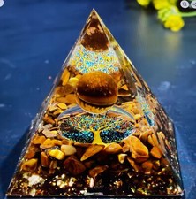 Organite Grounding Tiger Eye  2” Pyramid (P24) picture