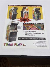 Team Play 3 IN 1 CENTIPEDE, MILLIPEDE, MISSILE COMMAND Flyer Original FD-13 picture