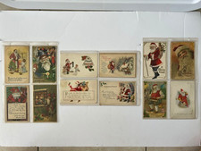ANTIQUE LOT EARLY 1900'S SANTA POSTCARDS CHRISTMAS XMAS HOLIDAY 22 CARDS picture