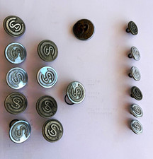 Lot of 16 Vintage Chicago Surface Lines CSL Uniform Buttons - Waterbury Button C picture