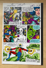 CAPTAIN MARVEL #61 art comic color guide 1979 INCREDIBLE DRAX TARTARAS CHAOS picture