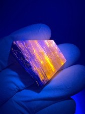 FLUORESCENT Cabochon ( 111.5 ct. ) Rare North Carolina Sphalerite in Barite picture