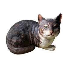 Vintage 1982 Franklin Porcelain Fascination Tabby Cat Figurine Eric Tenney 7