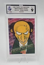 1996 The Simpsons Down Under Springfields Finest Mr Burns SF2 MGC 9 Ltd Ed Card picture