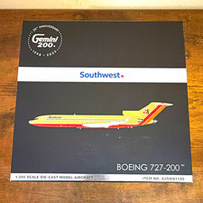 Gemini200 Southwest Boeing 727-200 1:200 Die-Cast Aircraft Model G2SWA1185 picture