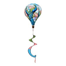 Briarwood Lane Spring Fancy Peacock Hot Air Balloon Spinner 54x12 picture
