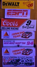 VINTAGE NASCAR RACING DECALS RACE TRACKS LOCAL TRACKS LOCAL DRIVERS NASCAR STARS picture