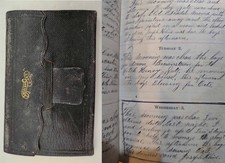 1878 antique DIARY lancaster pa warwick twp EDWARD SEIBERT handwritten farm  picture