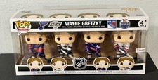 New Funko Pop NHL Hockey Wayne Gretzky 4-Pack Exclusive Vaulted Sealed 🏒🏆 picture