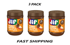 (3 PACK) Jif Peanut Butter & Chocolate Flavored Spread, 15 oz Jar. picture