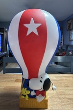 New Cracker Barrel Gemmy 22” Peanuts Snoopy & Woodstock 4th of July Blow Mold  picture