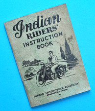 Original 1928-1934 Indian Motorcycle Riders Instruction Book Scout Chief Four picture