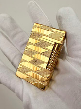 S.T. DUPONT LE GRAND monogram 1872 double & Torch Flame Gold Lighter super gift picture