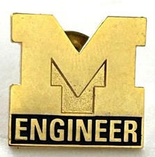 Vintage University Of Michigan Engineer Lapel Pin  picture