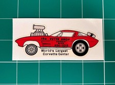 Vintage Vette Shop Detroit Corvette Drag Racing Sticker Decal New Vinyl picture