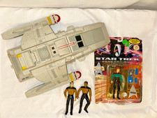 Vintage 1992 Playmates Star Trek TNG Shuttlecraft Goddard + Figures Generations  picture