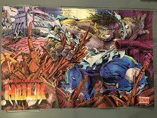 1989 Incredible Hulk Marvel Press Todd McFarlane Bob Sharen Grey Hulk 34