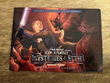 Star Wars Jedi Knight Mysteries Of The Sith Instructions Manual Book picture