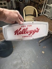 Kellogg's RARE VINTAGE RESTAURANT DINER CEREAL DISPLAY Rack Sign  picture