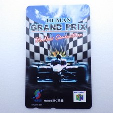 Japanese Telephone Card HUMAN GRAND PRIX The New Generation Nintendo 64 1997 picture