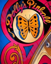 1979 Bally Pinball Machine Dolly Parton Butterfly From Back Glass 8x10 Photo picture
