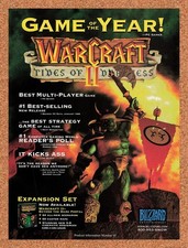1996 WarCraft II Tides Of Darkness GOTY Original Advertisement / Retro Promo v4 picture