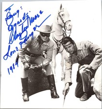 5 x 5 Photo Signed w/ Autograph - Clayton Moore picture