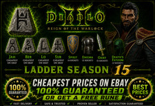 DIABLO 2 ITEMS RUNES UNIQUES REIGN OF THE WARLOCK D2R LADDER S15 & NON LADDER PC picture