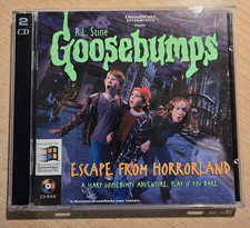 Goosebumps - Escape from Horrorland - PC - 2 CD Set - 1996 -CD-ROM - Windows 95 picture