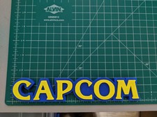 CAPCOM 3D printed logo sign desk shelf stand wall display video game company picture