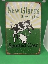 Spotted Cow- New Glarus Brewing Co.- Metal Sign for Bar/Man Cave/Garage picture