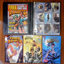 Tomb Raider 1, Gallery, 2 Tower Foil, Special, Movie Card set (Angelina Jolie) picture