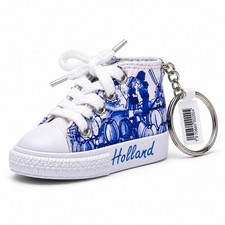 Holland Delft Blue Mini Sneaker Keychain Dutch Souvenir Windmill Tulip Shoe picture