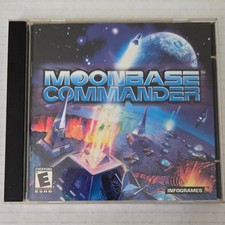 Vintage 2002 Moonbase Commander PC CD ROM Game Win 98 XP CIB USA Made Infogrames picture