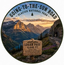Glacier National Park Going To The Sun Road metal sign picture